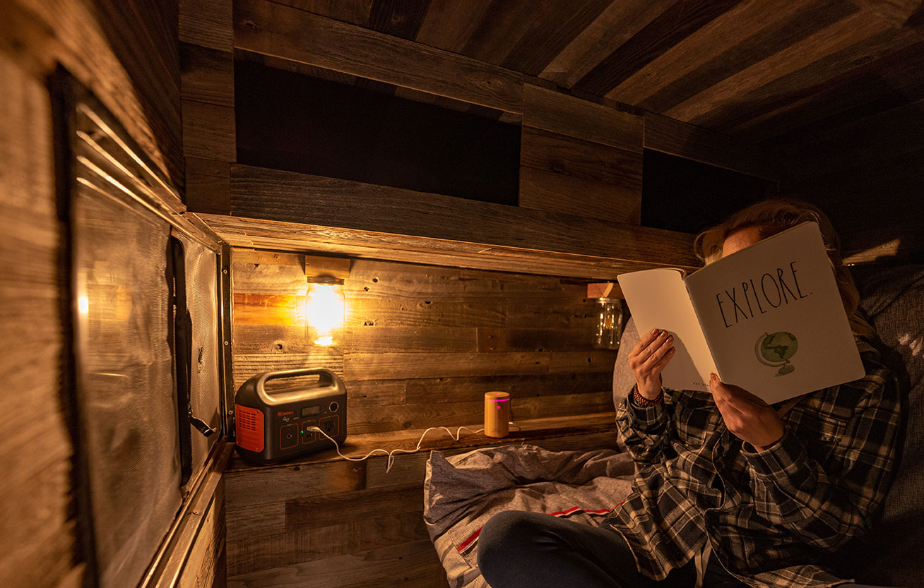 Camping teardrop trailer, Plank & Mill Barnwood. Lifestyle photographer Daniel Britton.