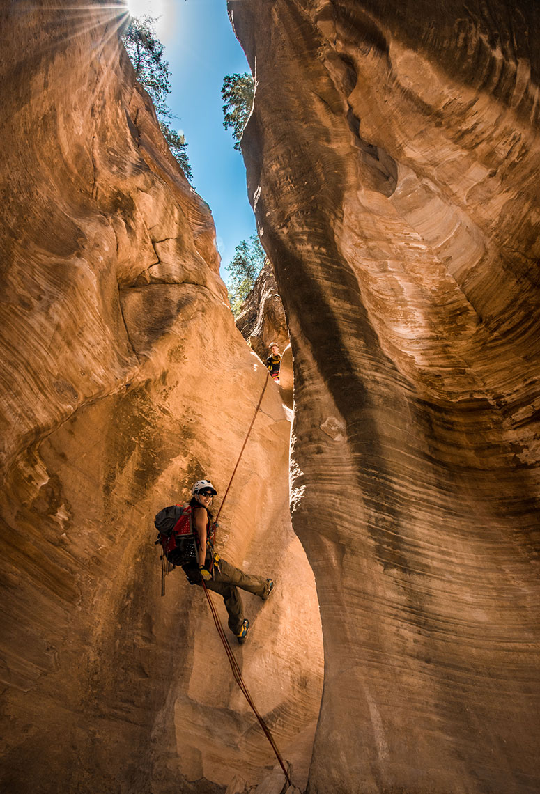 Canyoneering, Zion National Park, Slot Canyon, Lifestyle, Adventure Photographer Daniel Britton