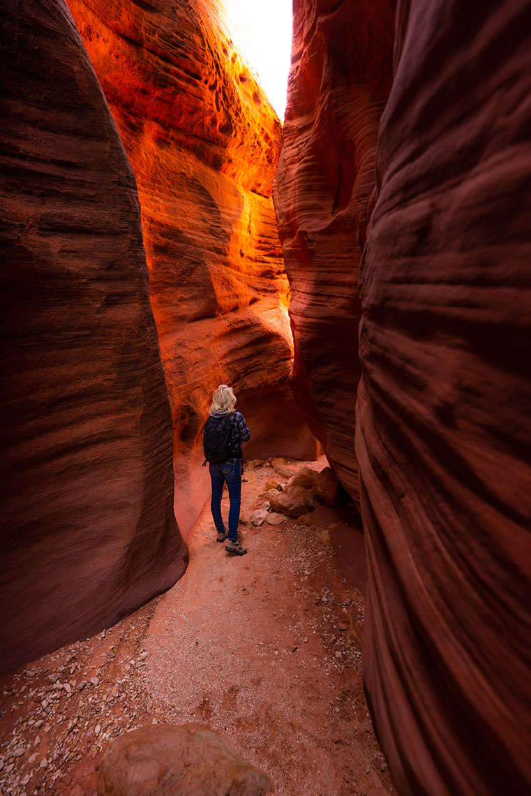Hiking, Wire Pass Slot Canyon, Kanab, Utah, Adventure Lifestyle Photographer Daniel Britton