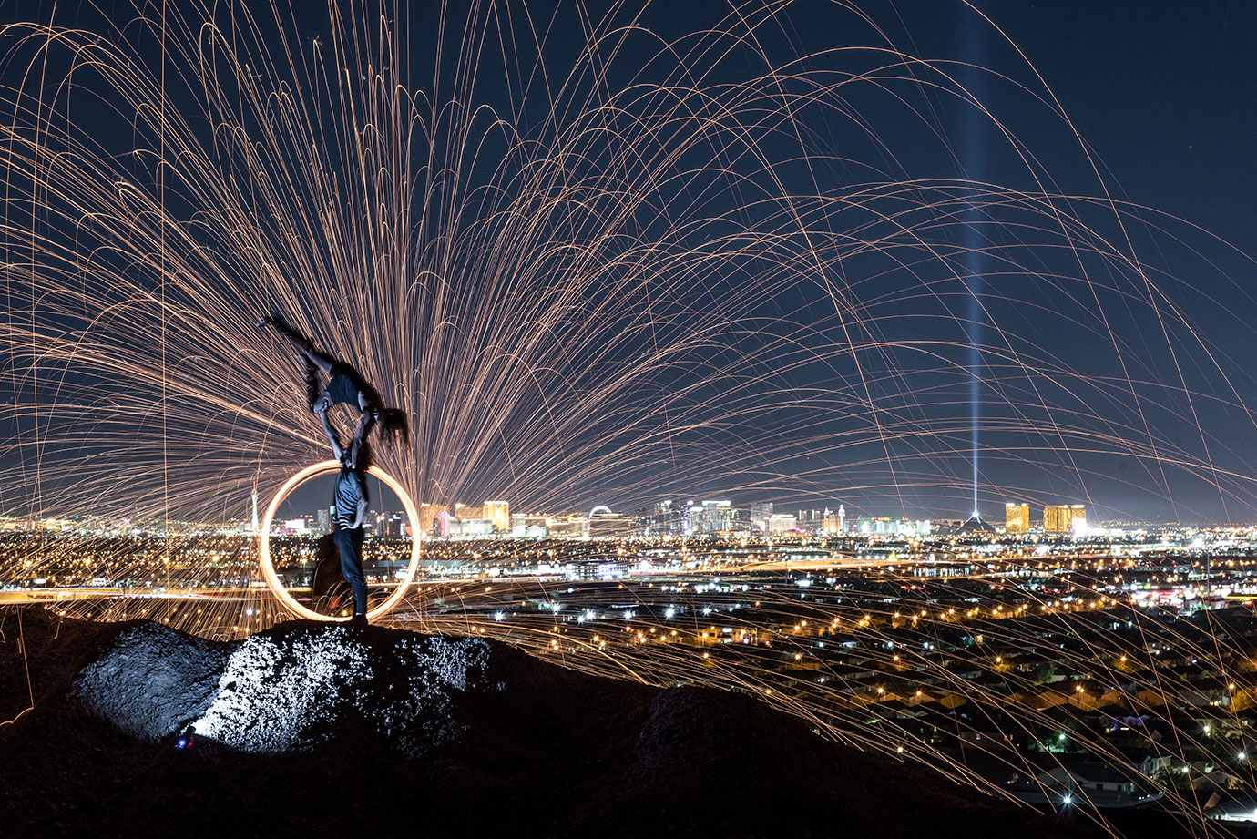 Steel Wool Photography, Acro Yoga, Las Vegas, Nevada, Lifestyle, Adventure Photographer, Daniel Britton