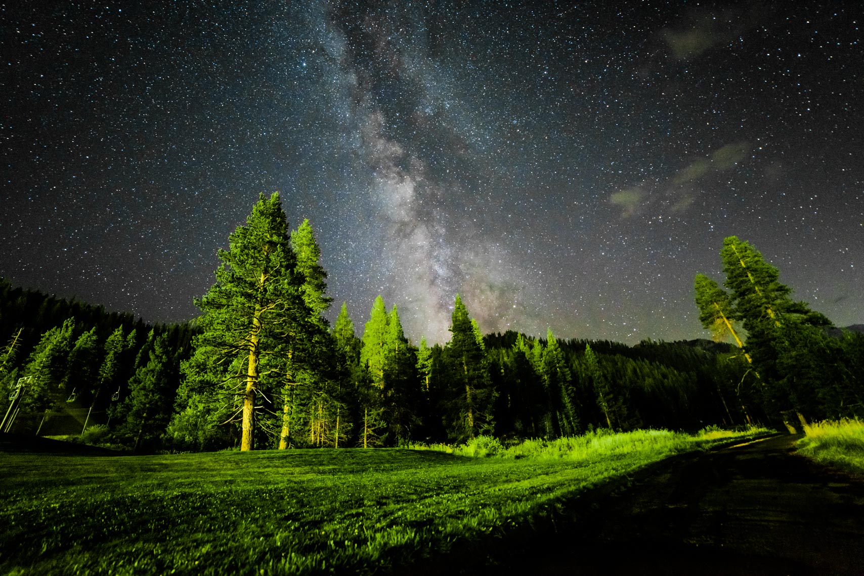 Landscape Photography, Squaw Valley, California, Nightscape, Milky Way Galaxy
